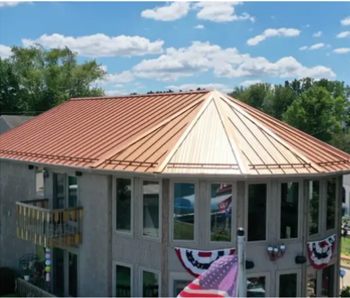 Storm damage documentation on a Britton Ridge commercial building